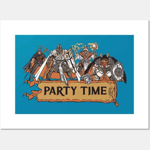 Tabletop RPG - Party Time! Wall Art by M n' Emz Studio